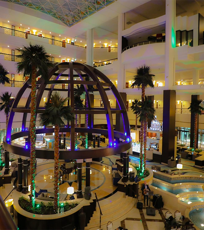 Inside Luxury SPA reception lobby